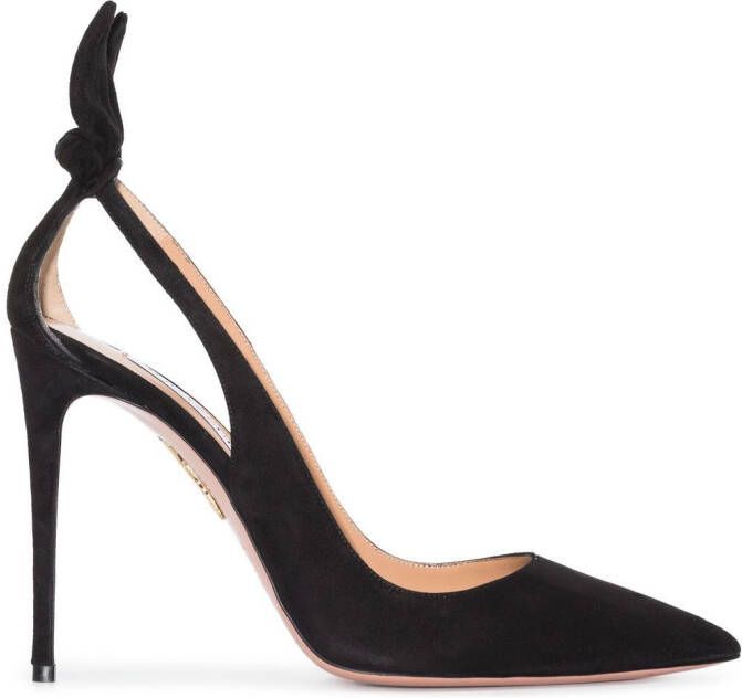 Aquazzura 105mm Bow Tie pumps Black