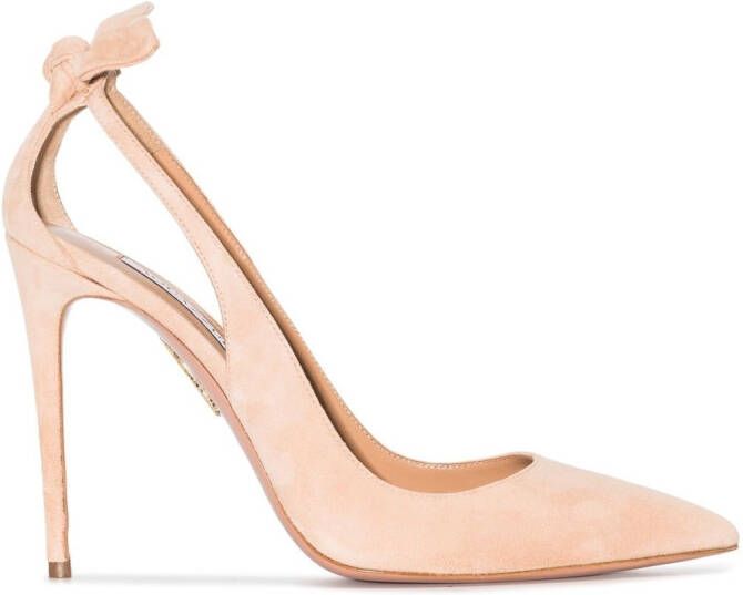 Aquazzura Bow Tie 105mm pumps Neutrals