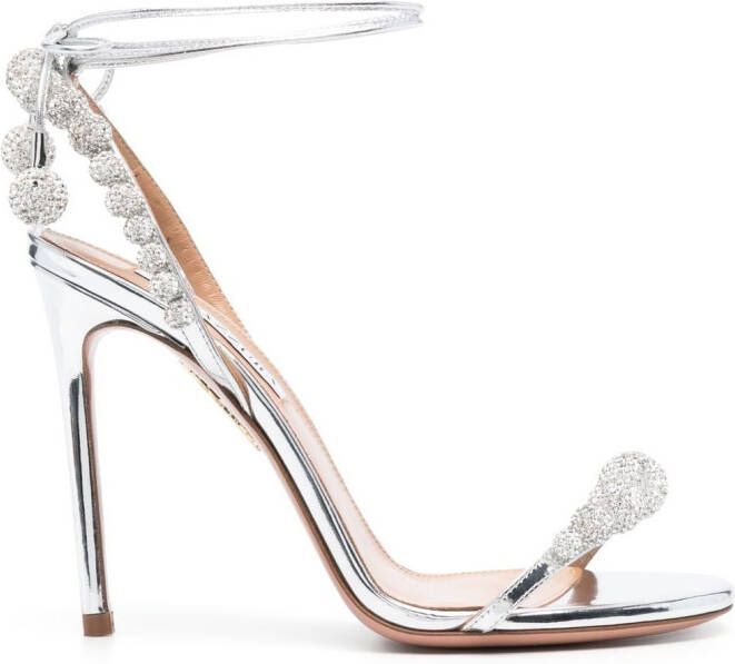 Aquazzura Disco Dancer 105mm sandals Grey