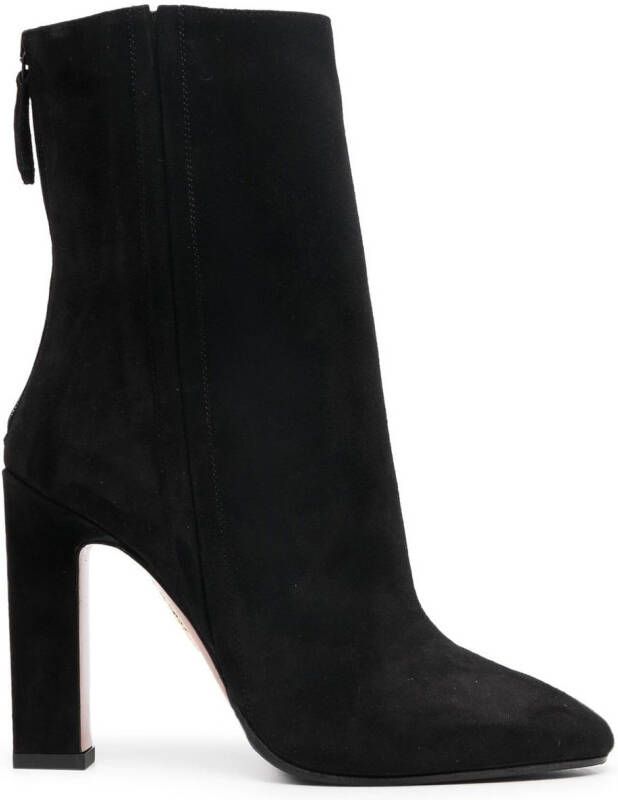 Aquazzura Joplin suede ankle boots 105mm Black
