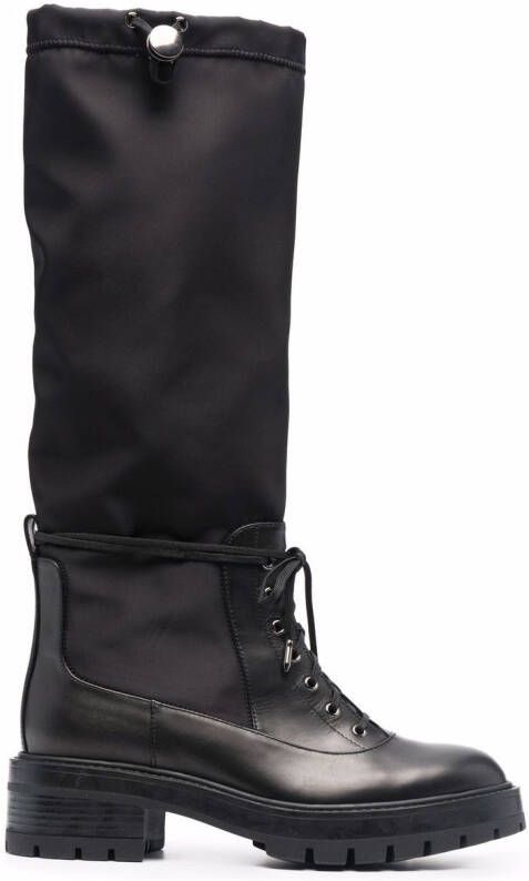 Aquazzura lace-up detail boots Black