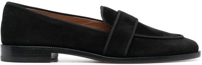 Aquazzura Martin suede loafers Black