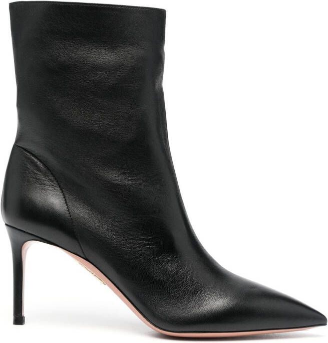 Aquazzura Matignon ankle boots 75mm Black