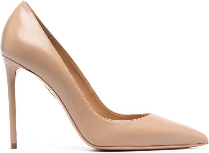 Aquazzura Purist 105mm pointed-toe pumps Neutrals
