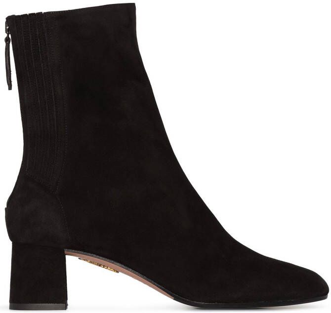 Aquazzura Saint Honore 50mm ankle boots Black