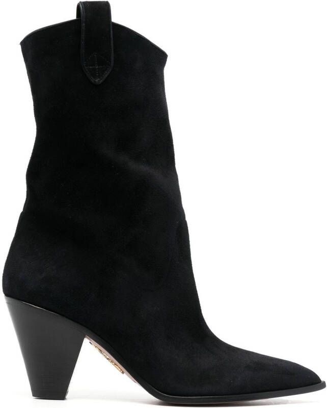 Aquazzura Saint Honore' Bootie 70 Black