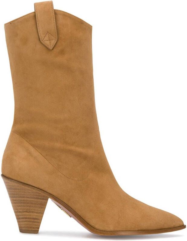 Aquazzura Saint Honore' bootie 70 Neutrals