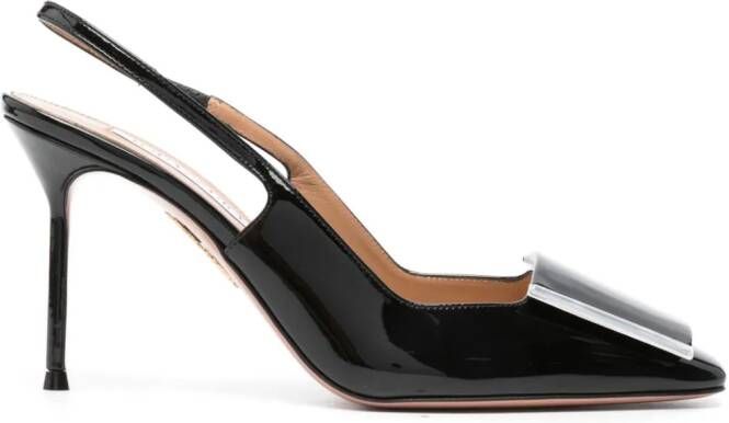 Aquazzura Shibuya 95mm slingback pumps Black