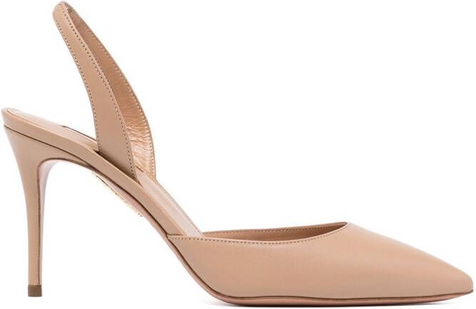 Aquazzura 85mm So Nude pumps Brown