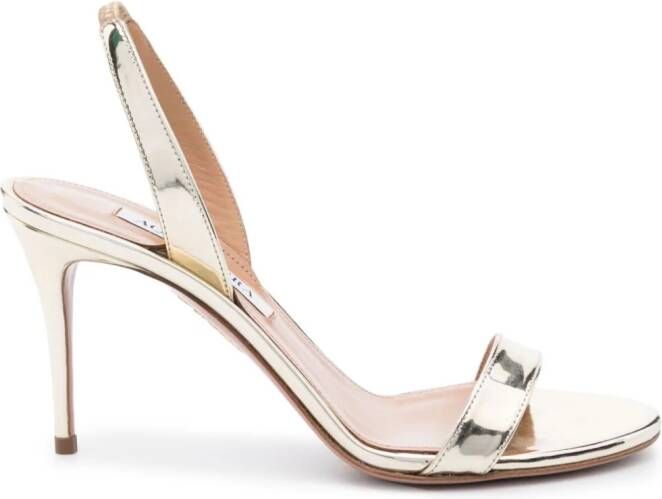 Aquazzura So Nude 85mm sandals Gold