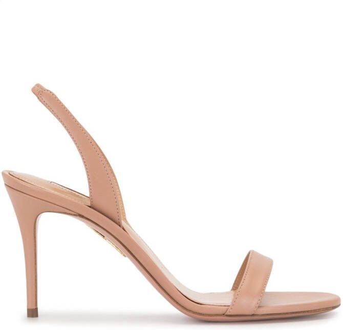 Aquazzura So Nude 85mm sandals Neutrals