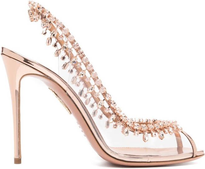 Aquazzura Temptation 120mm sandals Neutrals