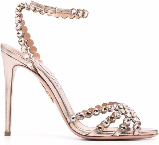 Aquazzura Tequila 105 sandals Gold
