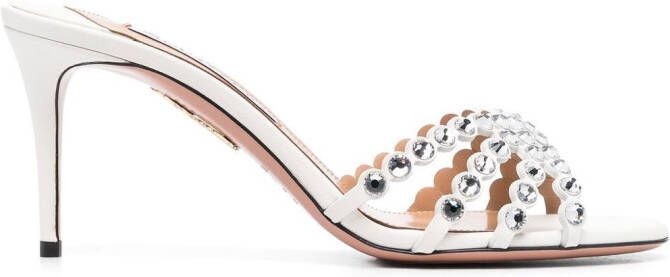 Aquazzura Tequila 80mm sandals White