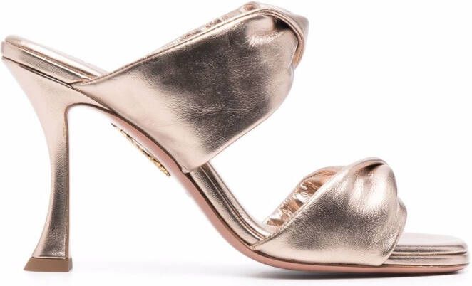 Aquazzura Twist 95 sandals Gold
