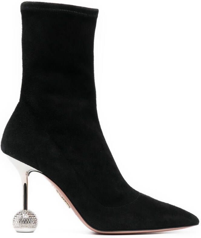 Aquazzura Yedhi disco ball 170mm boots Black
