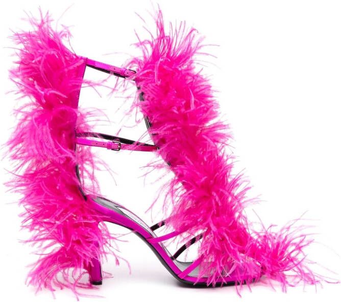 AREA x Sergio Rossi Amazona 100mm sandals Pink