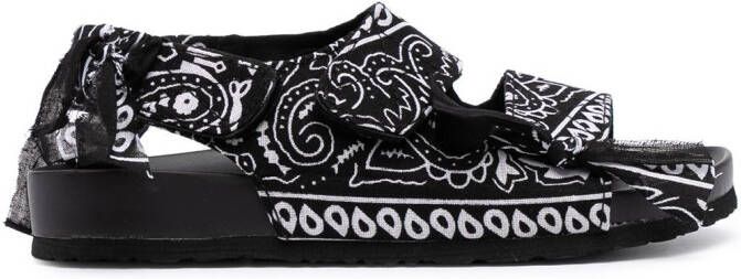 Arizona Love Apache bandana sandals Black