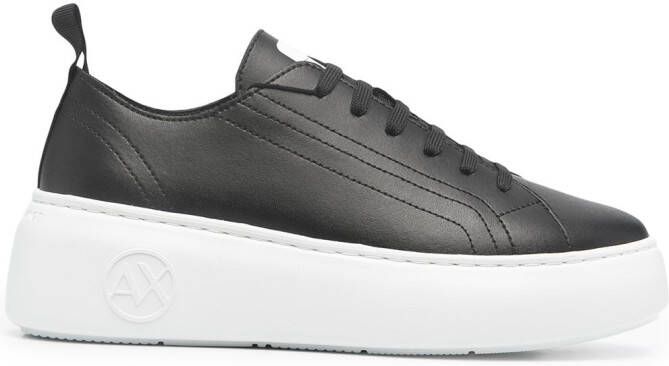 Armani Exchange chunky lace-up sneakers Black
