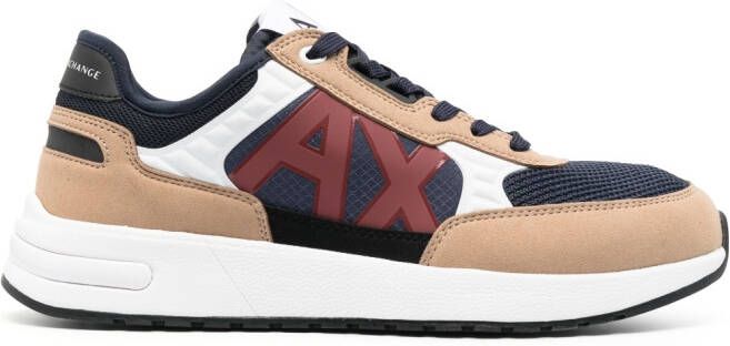 Armani Exchange logo-print low-top sneakers Neutrals