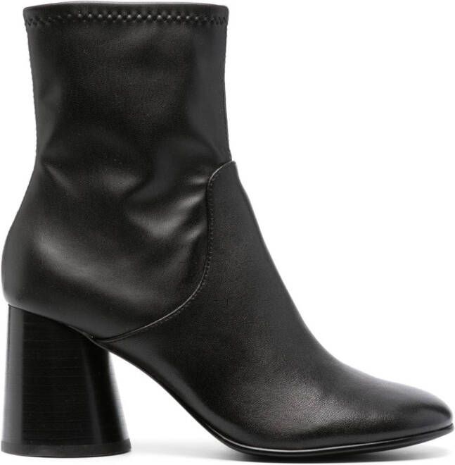 Ash Cl 90mm leather ankle boots Black