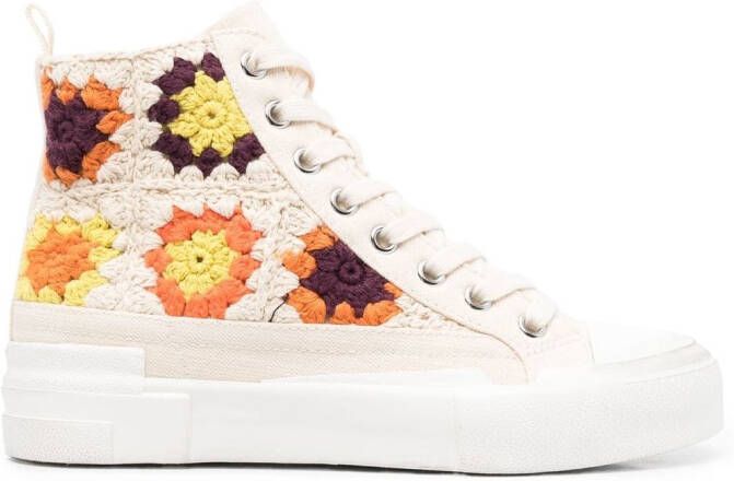 Ash crochet high-top sneakers Neutrals