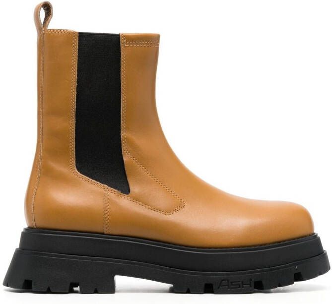 Ash leather ankle boots Brown