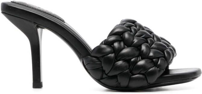 Ash Serena 100mm braided-strap sandals Black