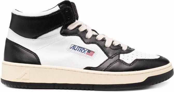 Autry Medalist colour-block high-top sneakers Black