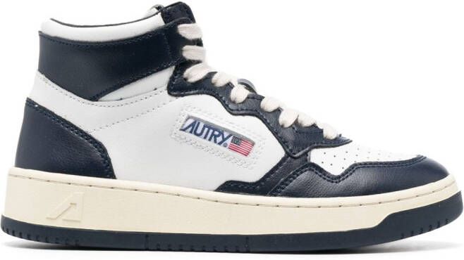 Autry high-top lace-up sneakers White