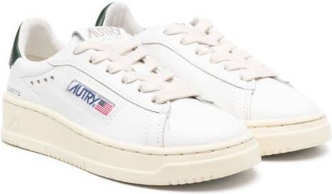 Autry Kids logo-embellished leather sneakers White