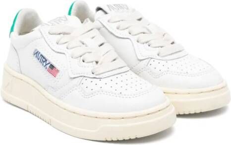 Autry Kids logo-patch leather sneakers White