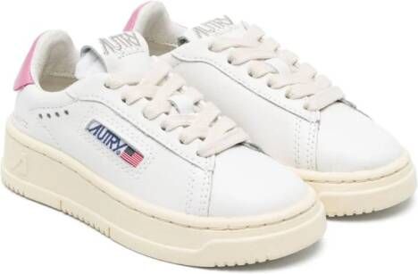 Autry Kids panelled lace-up sneakers White