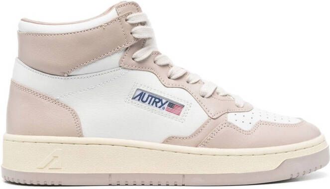 Autry logo-patch high-top sneakers White