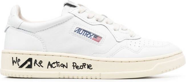 Autry logo-patch sneakers White