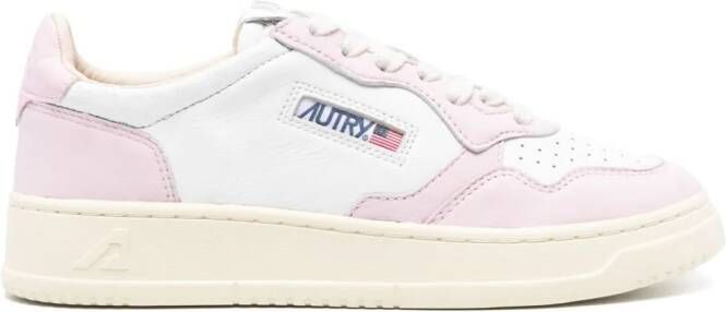 Autry Medalist leather sneakers Pink