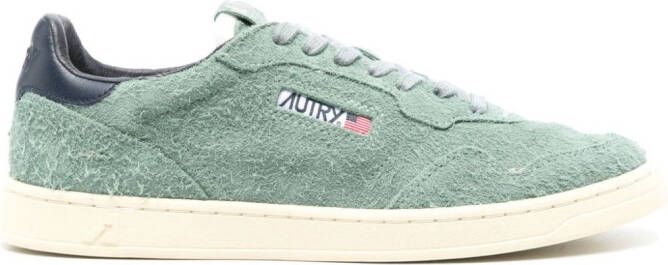 Autry Medalist Low suede sneakers Green
