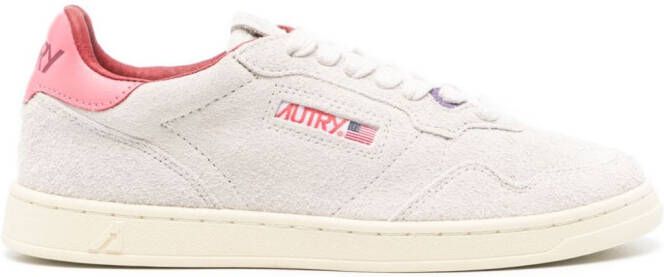 Autry Medalist Low suede sneakers Neutrals