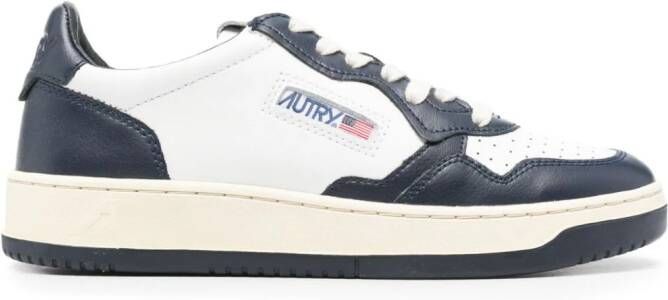 Autry Medalist panelled leather sneakers White