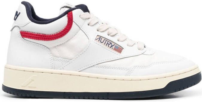 Autry Open Mid lace-up sneakers White