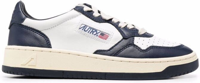 Autry side logo-patch sneakers White