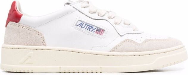 Autry side logo-patch sneakers White
