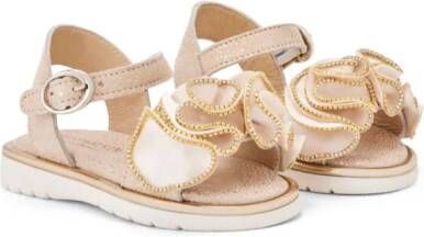 BabyWalker leather buckle-fastening sandals Neutrals