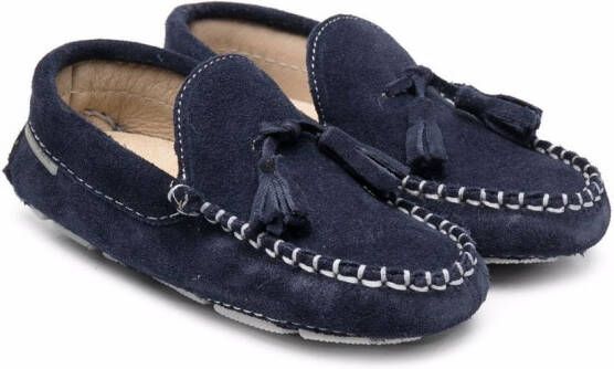 BabyWalker suede tassel-detail loafers Blue