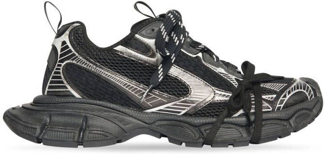 Balenciaga 3XL panelled sneakers Black - Picture 2