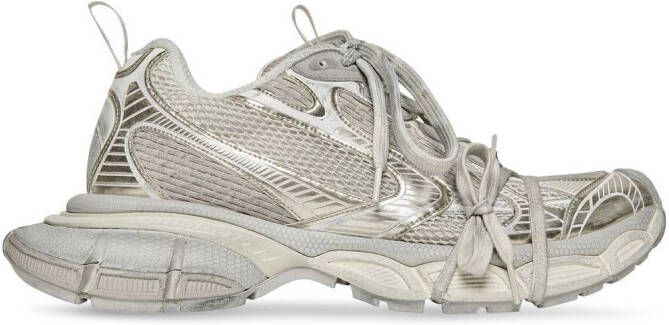 Balenciaga 3XL mesh-panel sneakers Grey