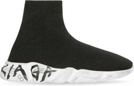 Balenciaga Kids Speed Graffiti sock sneakers Black - Picture 2
