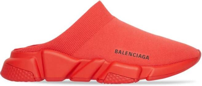 Balenciaga Speed knitted slip-on sneakers Red