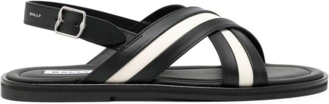 Bally Glide leather sandals Black