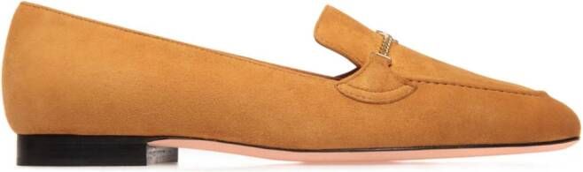 Bally Daily Emblem suede loafers Yellow